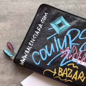 Balenciaga GRAFFITI BAZAR Clutch bag - Image 8