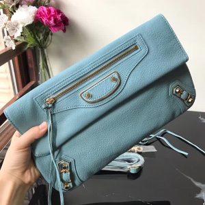 Balenciaga Classic Metallic Clutch bag - Image 9