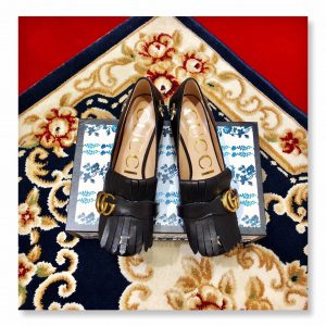 Gucci Embroidered leather mid-heel pump - Image 6