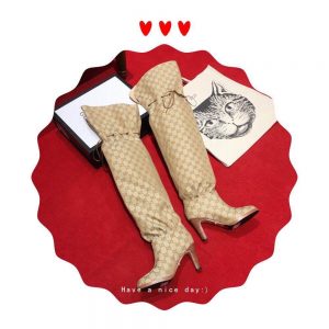 Gucci canvas over-the-knee boots - Image 6