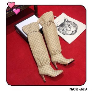 Gucci canvas over-the-knee boots - Image 5