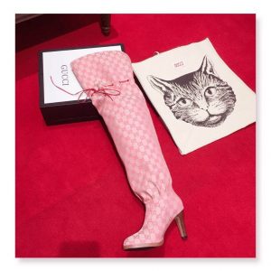 Gucci canvas over-the-knee boots - Image 5