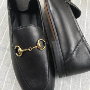 Gucci Leather Horsebit Loafers - Image 4