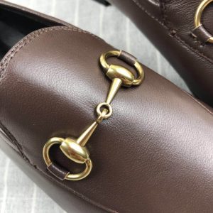 Gucci Leather Horsebit Loafers - Image 5