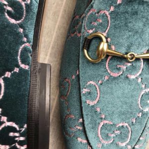 Gucci Jordaan Velvet Loafers - Image 4