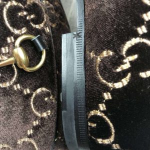 Gucci Jordaan Velvet Loafers - Image 3