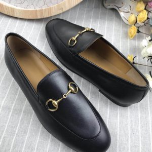 Gucci Jordaan Leather Loafers - Image 8