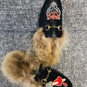 Gucci Princetown Leather Slippers - Image 7