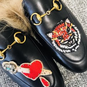 Gucci Princetown Leather Slippers - Image 5
