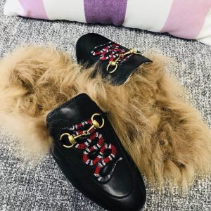 Gucci Princetown Leather Slippers - Image 8