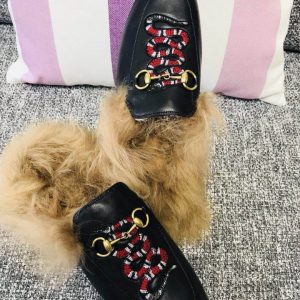 Gucci Princetown Leather Slippers - Image 7