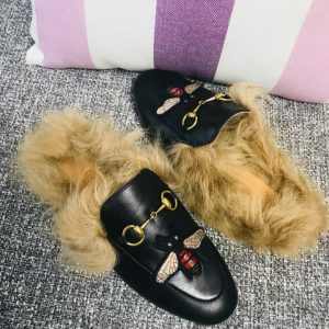 Gucci Princetown Leather Slippers - Image 7