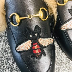 Gucci Princetown Leather Slippers - Image 4
