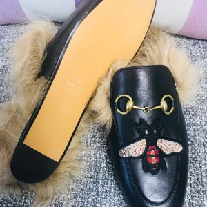 Gucci Princetown Leather Slippers - Image 3