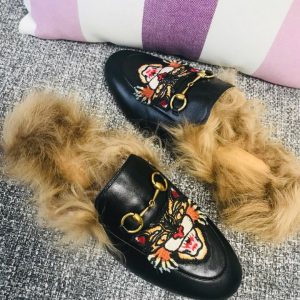 Gucci Princetown Leather Slippers - Image 8