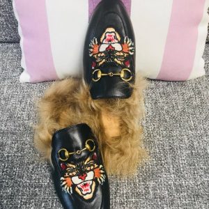Gucci Princetown Leather Slippers - Image 7