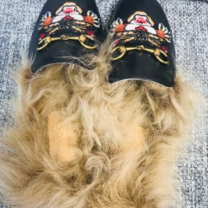 Gucci Princetown Leather Slippers - Image 6