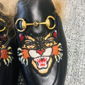 Gucci Princetown Leather Slippers - Image 5