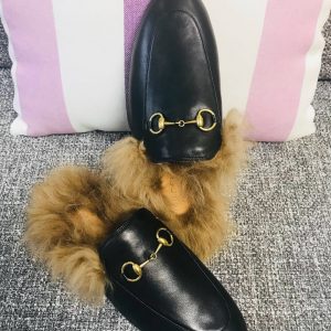 Gucci Princetown Leather Slippers - Image 7