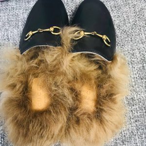 Gucci Princetown Leather Slippers - Image 6