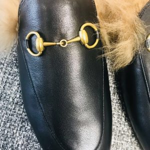 Gucci Princetown Leather Slippers - Image 5