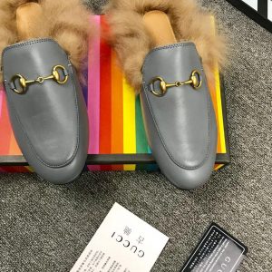 Gucci Princetown Leather Slippers - Image 3
