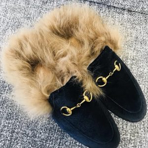 Gucci Princetown Velvet Slippers - Image 8