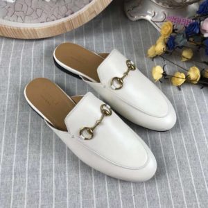 Gucci Princetown Leather Slippers - Image 9