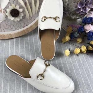 Gucci Princetown Leather Slippers - Image 7