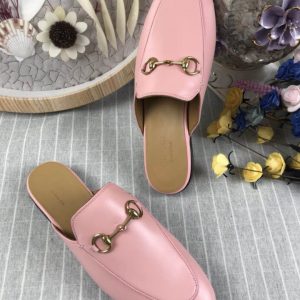 Gucci Princetown Leather Slippers - Image 7