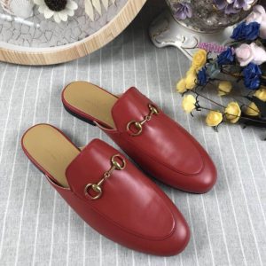 Gucci Princetown Leather Slippers - Image 9