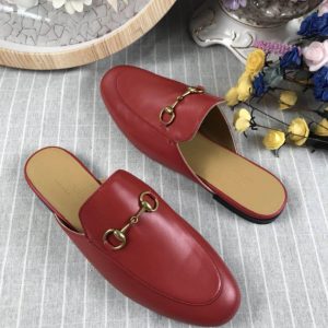 Gucci Princetown Leather Slippers - Image 8