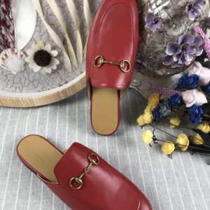 Gucci Princetown Leather Slippers - Image 7