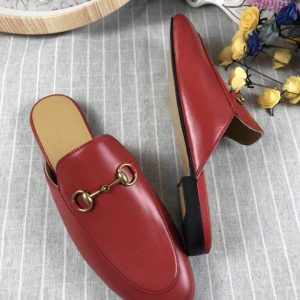 Gucci Princetown Leather Slippers - Image 6