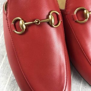 Gucci Princetown Leather Slippers - Image 5