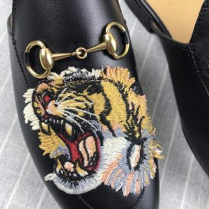 Gucci Princetown Leather Slippers - Image 6