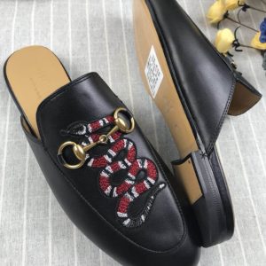 Gucci Princetown Leather Slippers - Image 7