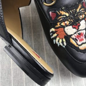 Gucci Princetown Leather Slippers - Image 4