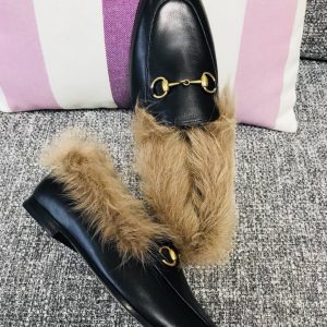 Gucci Princetown Leather Slippers - Image 7