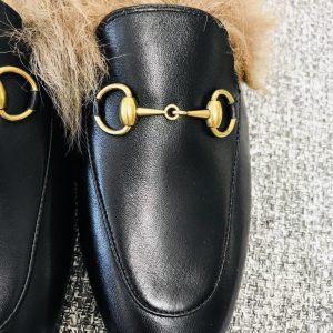 Gucci Princetown Leather Slippers - Image 6