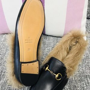 Gucci Princetown Leather Slippers - Image 4