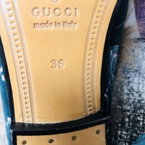 Gucci Princetown Velvet Slippers - Image 3