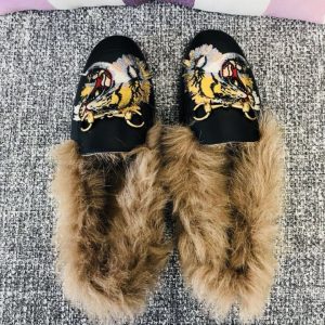 Gucci Princetown Leather Slippers - Image 7