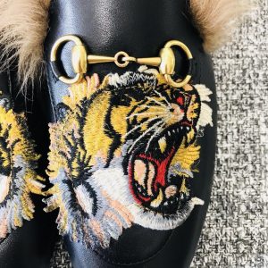 Gucci Princetown Leather Slippers - Image 6