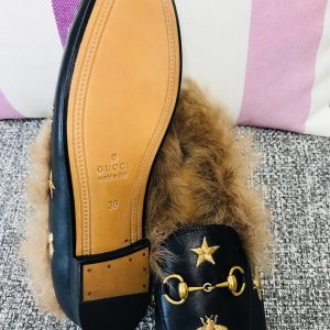 Gucci Princetown Leather Slippers - Image 4