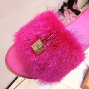 LOUIS VUITTON Mink Slippers - Image 6