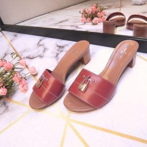 LOUIS VUITTON Lock Sandals - Image 8
