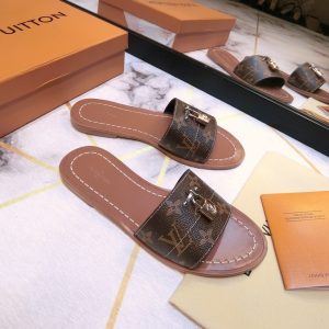 LOUIS VUITTON Lock Slippers - Image 8