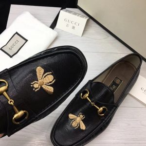 Gucci Jordaan Leather Loafers - Image 6