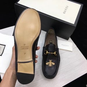 Gucci Jordaan Leather Loafers - Image 3